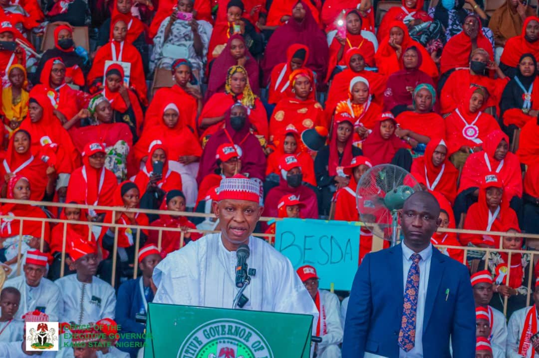 Kano Governor Abba Yusuf presents appointment letters to new teachers