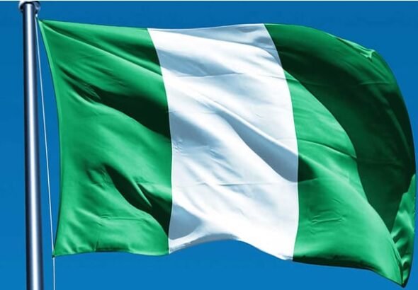 Nigerian flag flying high during Independence Day celebration
