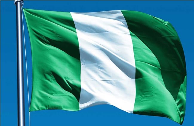 Nigerian flag flying high during Independence Day celebration