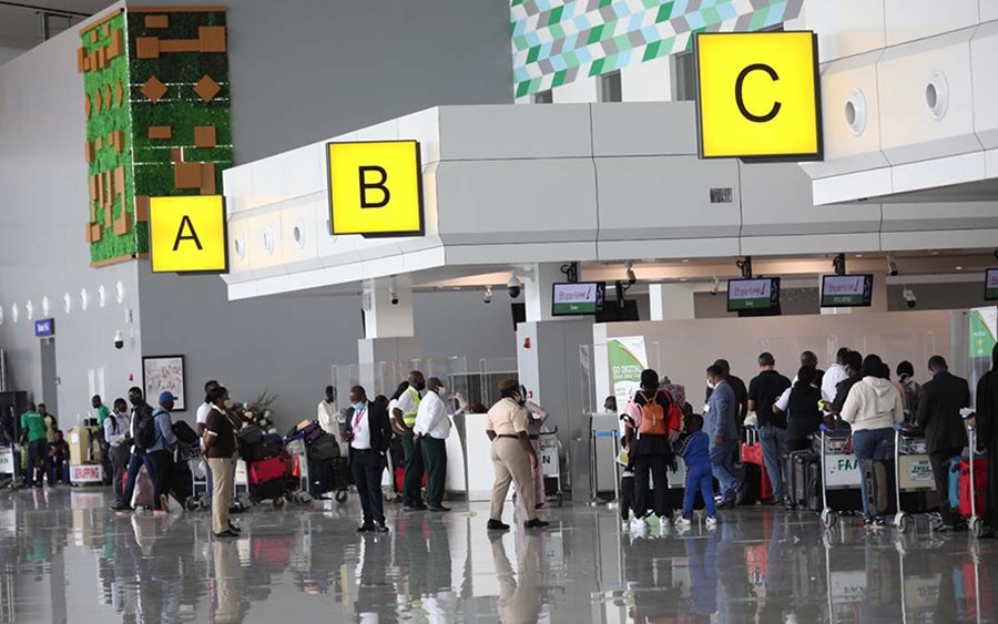 Airplanes parked at Lagos airport as IATA warns about high airfares in Nigeria