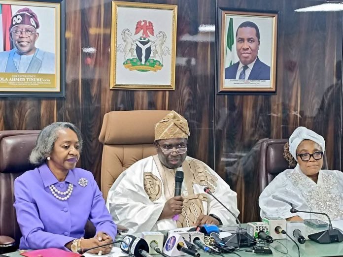 Professor Joash Amupitan during INEC handover ceremony in Abuja
