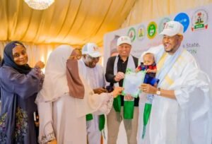 Governor Radda launching Katsina digital birth registration programme