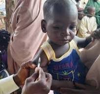 Child receives polio drops during vaccination campaign in Sokoto State