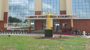 Ekiti State High Court building in Ado-Ekiti during judgment