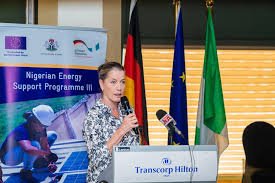 German Ambassador Annett Günther speaking at Nigeria–Germany trade briefing in Abuja
