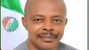 NLC President Joe Ajaero addressing reporters on Decent Work Day in Abuja