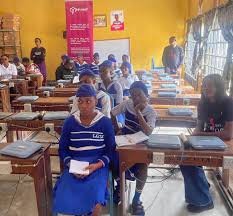 Students watch PSI Nigeria’s My Red Flower film promoting menstrual health awareness