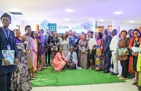 UN Women representative and NCCC officials unveiling gender-responsive climate toolkit in Abuja
