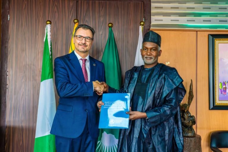 WHO Country Representative Dr Pavel Ursu presents credentials to Nigeria’s Ministry of Foreign Affairs