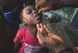 Rotary International District Governor Anthony Woghiren addressing mothers during World Polio Day immunisation in Kuje, Nigeria