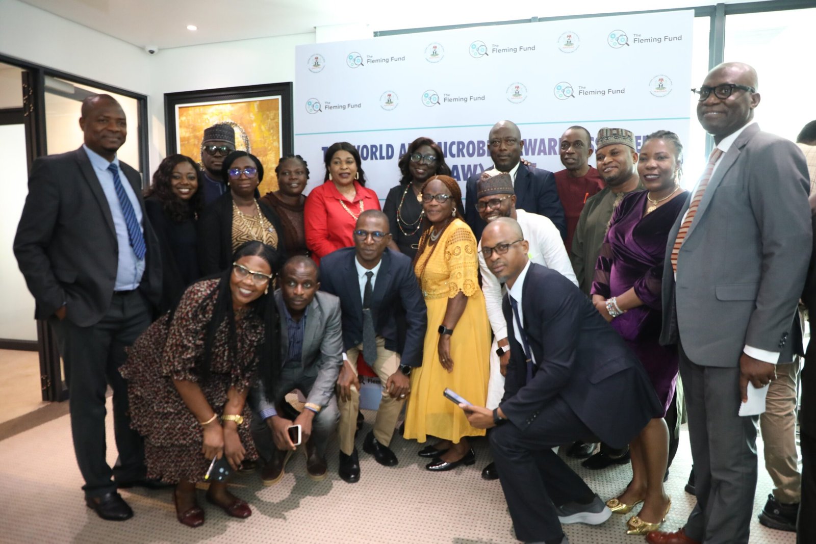 NAFDAC officials address journalists during World Antimicrobial Awareness Week in Abuja.