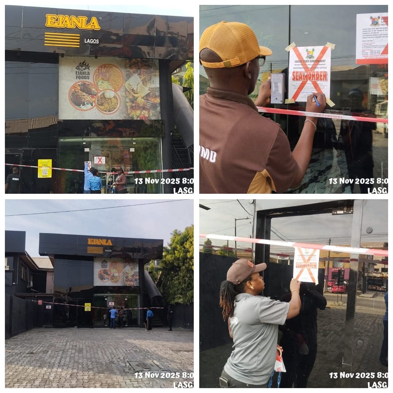 Officials seal Lekki restaurant over illegal sewage discharge in Lagos