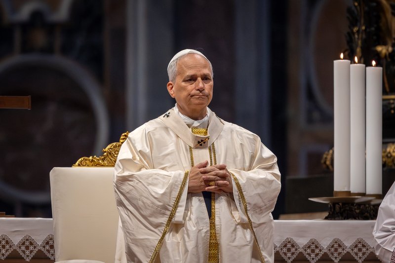 Pope Leo XIV delivering an address calling for the release of abducted schoolchildren in Niger State