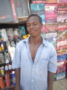 Spare-parts and lubricants dealers, Godwin in Zuba international market lamenting prices from distributors.