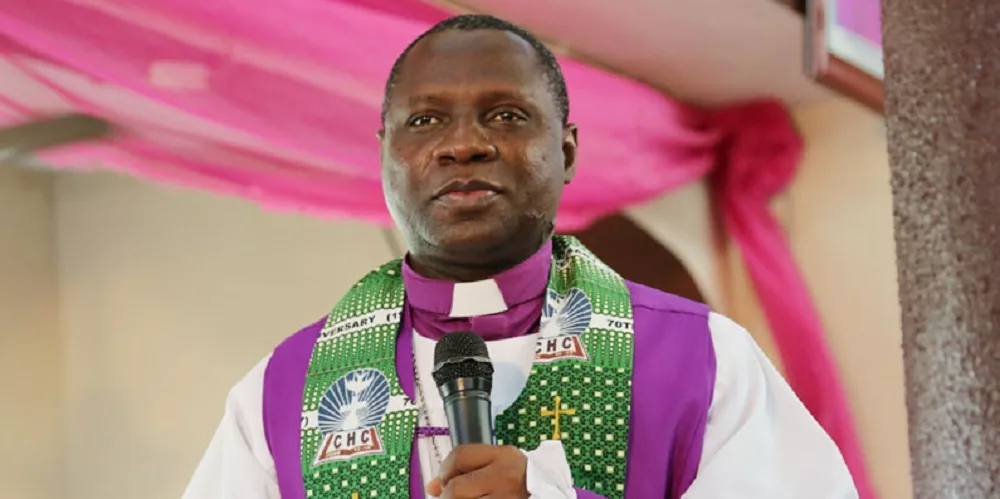 Archbishop Daniel Okoh addressing CAN leaders at the Jos NEC meeting
