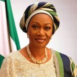 First Lady Oluremi Tinubu addressing children at World Children’s Day event