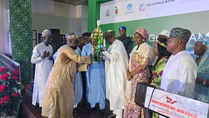 Katsina State officials celebrating open-defecation-free certification