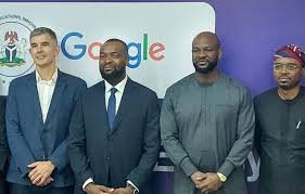 Google representatives at AI investment announcement in Lagos