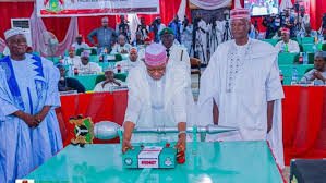 Kano State Governor presenting the 2026 budget to the House of Assembly