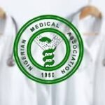 NMA officials addressing press conference on kidnapped Abuja doctor.