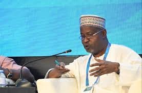 “NUC Executive Secretary Abdullahi Ribadu addressing reporters in Abuja.”