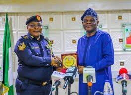 TETFund Executive Secretary meeting with Federal Fire Service officials in Abuja.