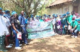 Veterinary officers receiving biosecurity training in Ekiti State.