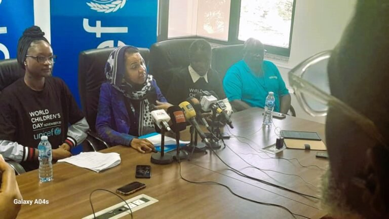 UNICEF officials launch the Nigerian Child 2025 Report during World Children’s Day in Abuja.
