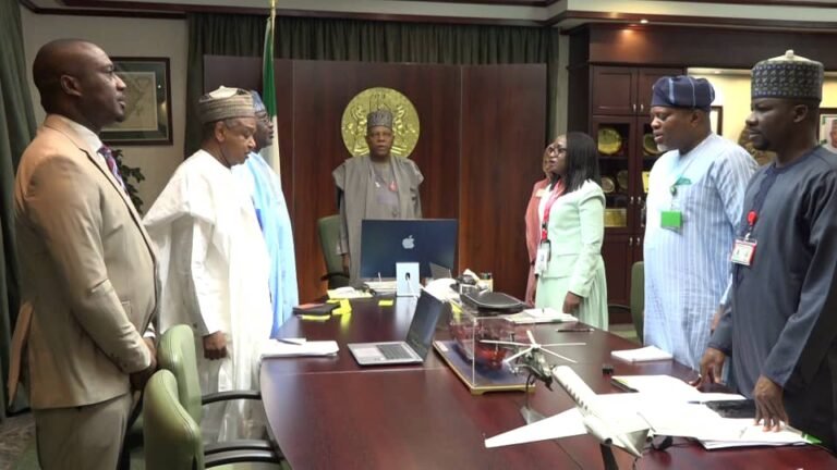 Vice President Kashim Shettima chairing the NEC meeting on upgrading security training institutions