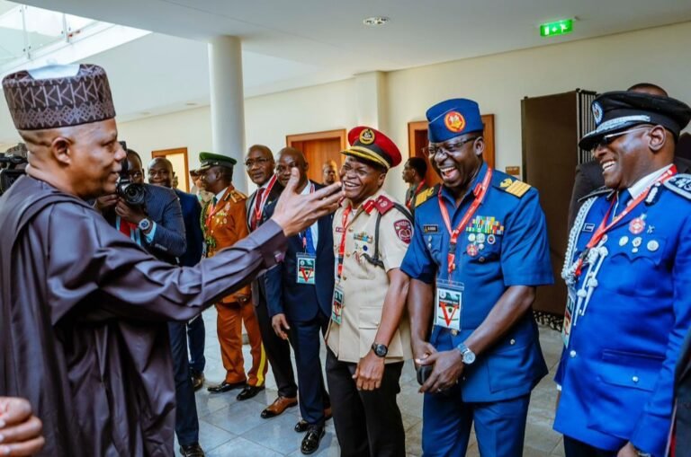 Vice President Shettima with NISS graduates during EIMC 18 ceremony
