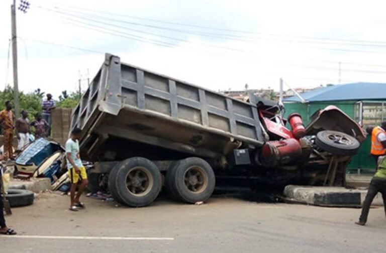 FRSC officials at fatal crash scene in Jigawa