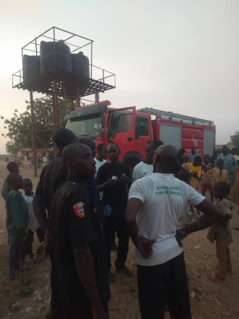 Kano firefighters responding to emergency