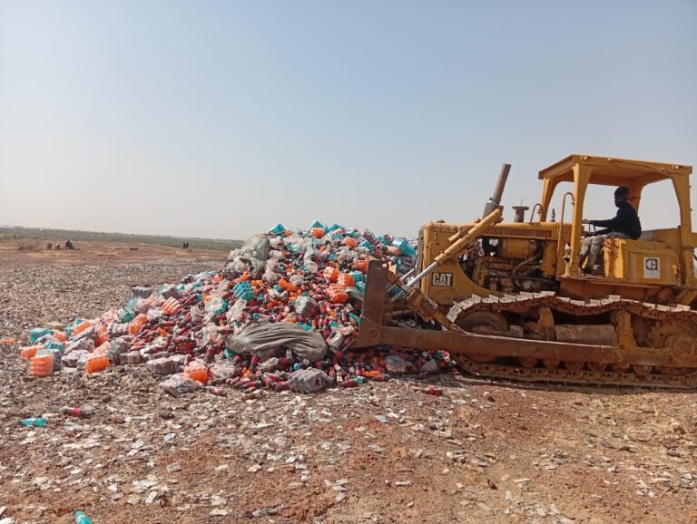 NAFDAC officials destroying counterfeit drugs in Kano