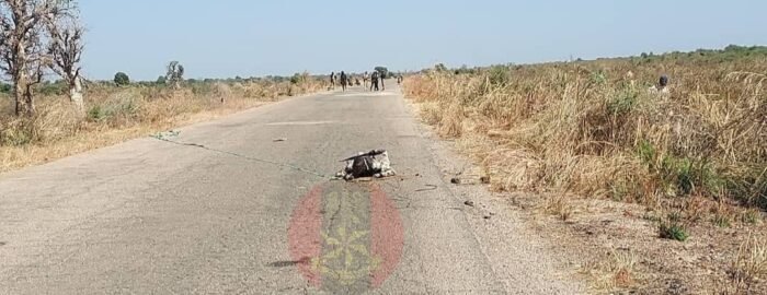 Nigerian troops securing road after IED defusal in Borno