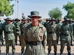 Newly graduated Nigerian Forest Guards during deployment ceremony