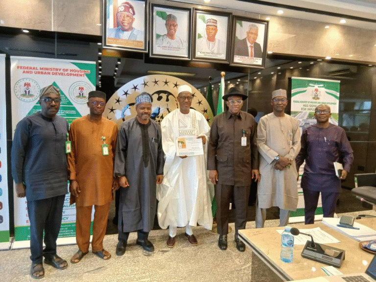 Residential housing in Nigeria showing structural conditions