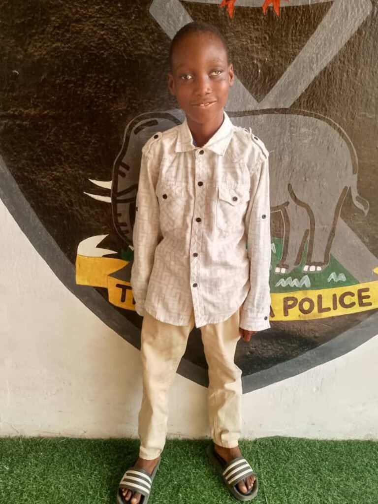 FCT Police officers assisting a found child in Gwarimpa