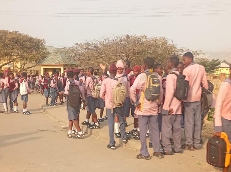 Locked gate at an FCT public school during teachers’ strike