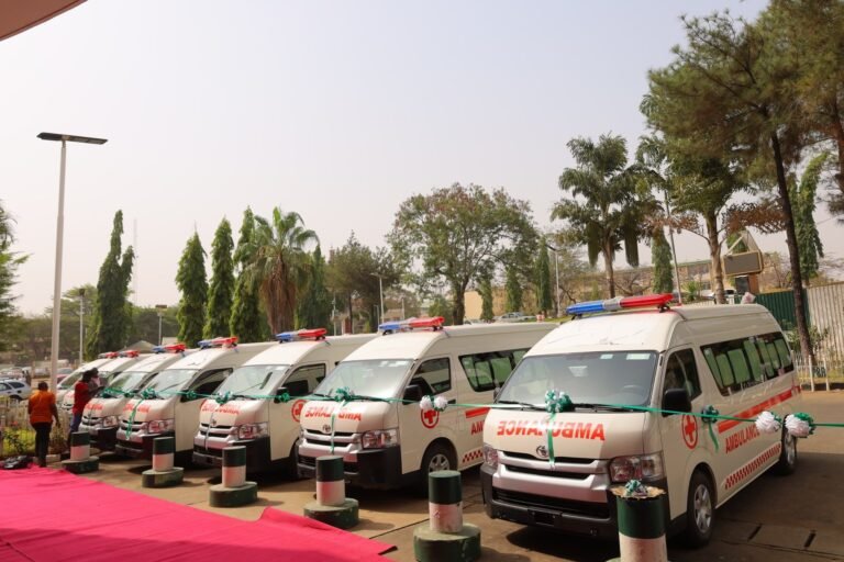 FCT Minister Nyesom Wike hands over new ambulances to hospitals