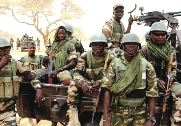 Nigerian Army troops during forest security operation in Kwara