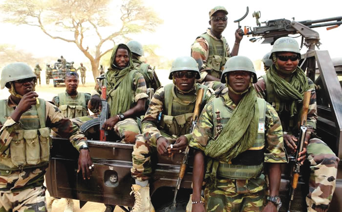 Nigerian Army troops during forest security operation in Kwara