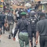 Scene of police shooting that killed two bystanders in Alagbado Lagos