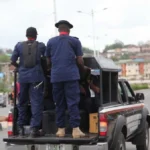 NSCDC operatives during a human trafficking rescue operation in Ekiti