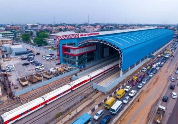 Lagos Red Line train operating on the Oyingbo–Agbado corridor