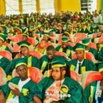 Students at Federal University of Environment and Technology matriculation in Rivers State