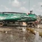 Emergency responders at Lagos-Abeokuta Motorway crash scene