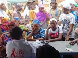Health workers conduct free tests at Ajegunle Market in Oyo State