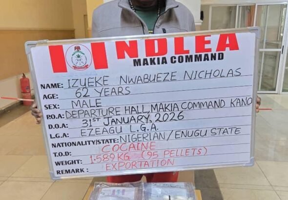 NDLEA operatives at Mallam Aminu Kano International Airport