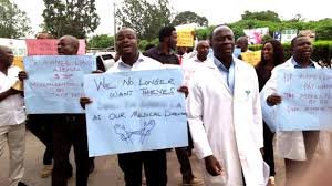 Resident doctors protest after assault at FMC Owo