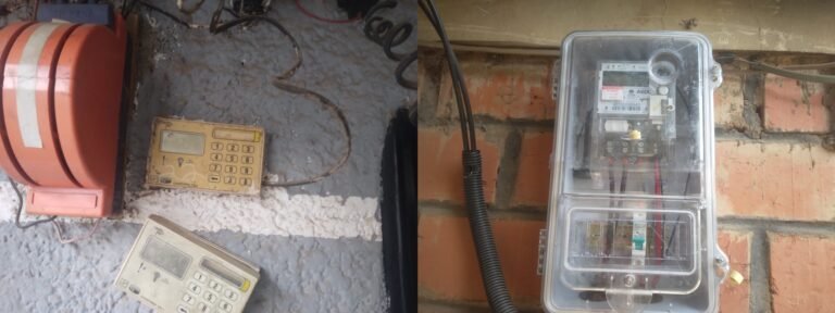 Prepaid electricity meter installed in an Abuja residential home